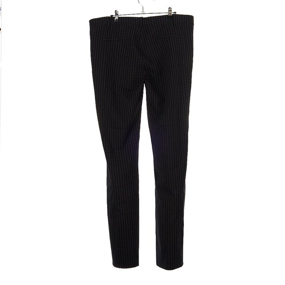 Betabrand Black Grid Plaid Dress Pants Work Wear Women's 2XL Tall - Picture 3 of 6
